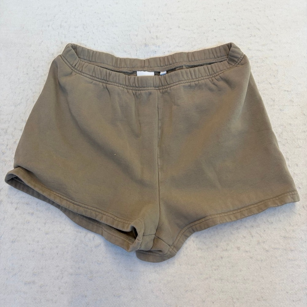 TNA Sweatshorts Women Large Brown Cozy Fleece Perfect Fit
